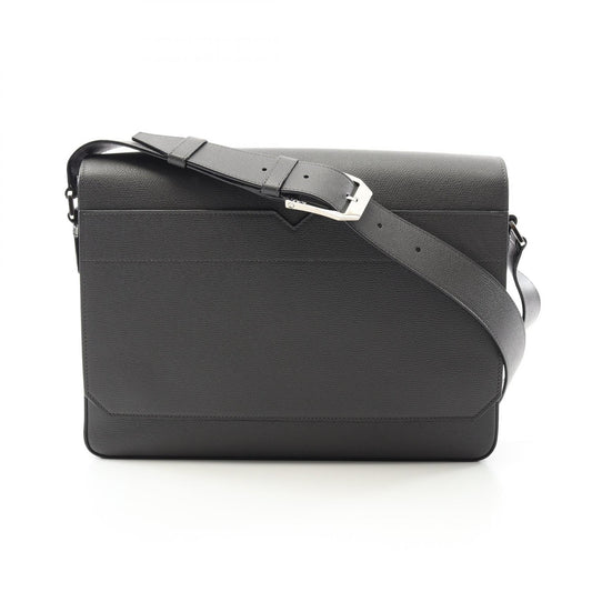 Valextra Leather Shoulder Bag Gray