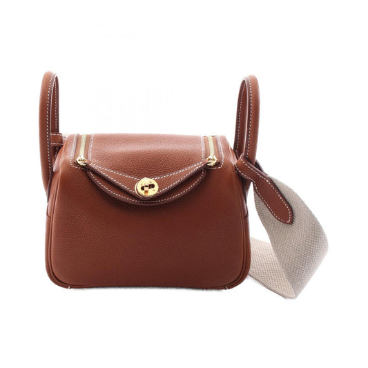 Hermes Lindy Mini Fauve Shoulder Bag