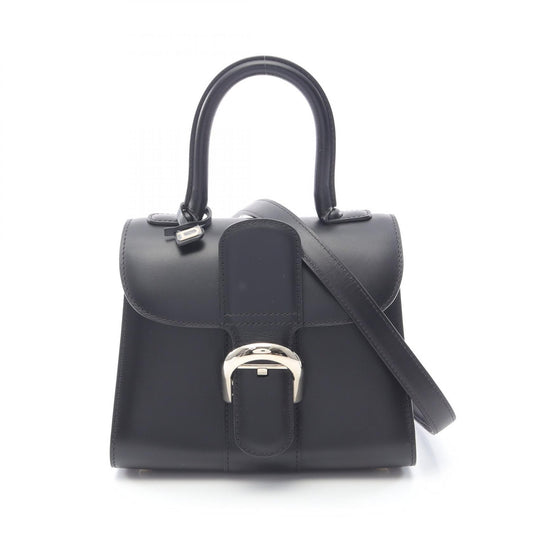 Delvaux Brillant Mini Leather Handbag Black