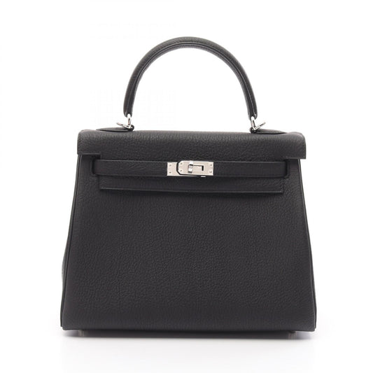 Hermes Kelly 25 Togo Handbag Black