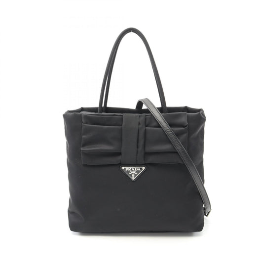 Prada Nylon Tote Bag Black
