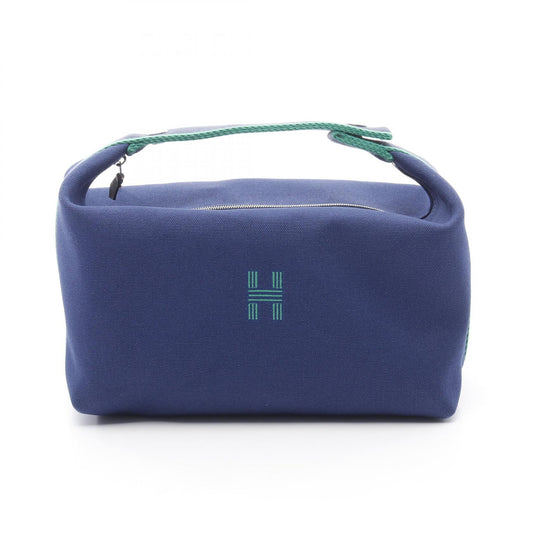 Hermes Canvas Handbag Blue/Green