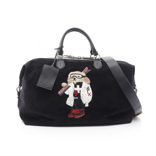 Ralph Lauren Suede Leather Boston Bag