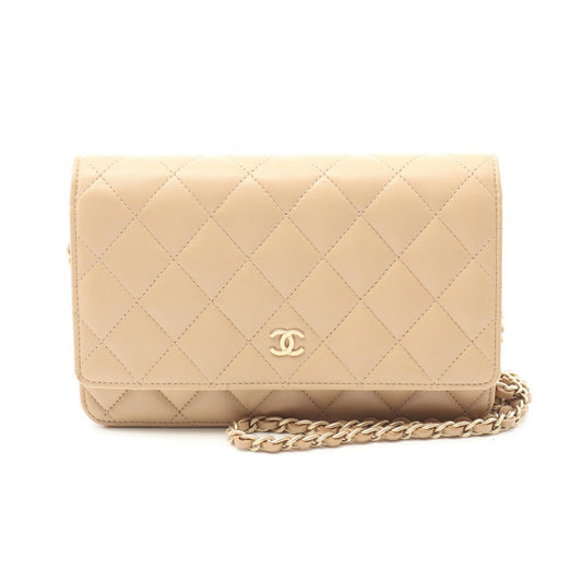 Chanel Lambskin Matelasse Shoulder Bag A33814
