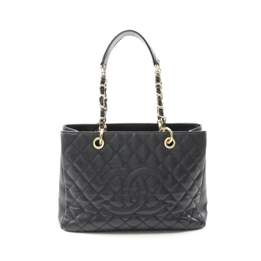 Chanel Matelasse GST Tote Bag Leather Black