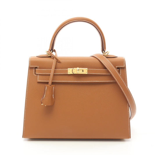 Hermes Kelly 25 Handbag Brown