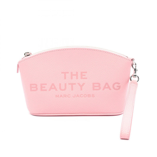 MARC JACOBS Leather Beauty Bag Pouch Pink