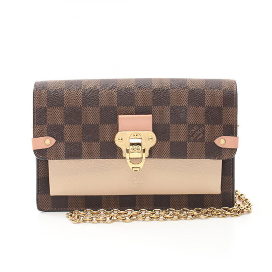 Louis Vuitton Damier Canvas Leather Shoulder Bag N60237