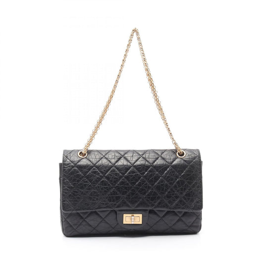 Chanel 2.55 Maxi Flap Shoulder Bag Black