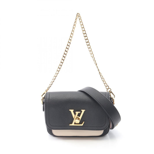 Louis Vuitton Lockme Tender Noir Leather Handbag