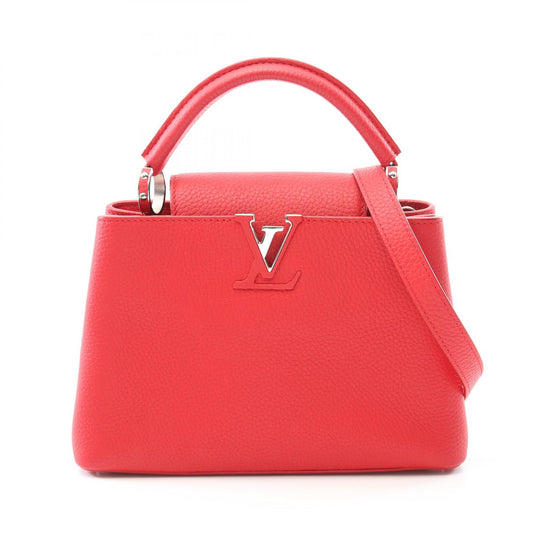 Louis Vuitton Capucines BB Ruby Leather Handbag