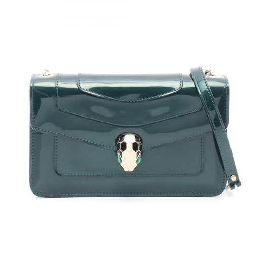 Bvlgari Serpenti Forever Patent Leather Shoulder Bag