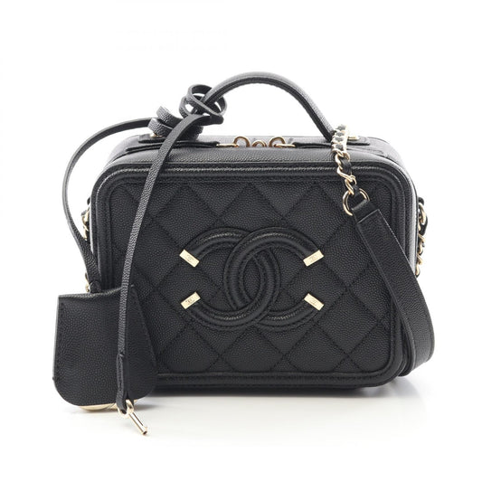 Chanel CC Filigree Small Vanity Shoulder Bag