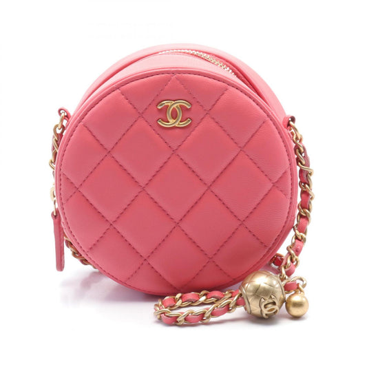 Chanel Matelasse Leather Shoulder Bag Pink