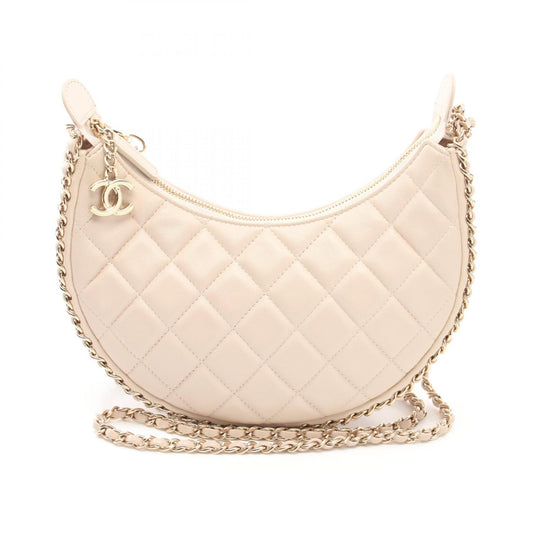 Chanel Lambskin Matelasse Small Hobo Bag