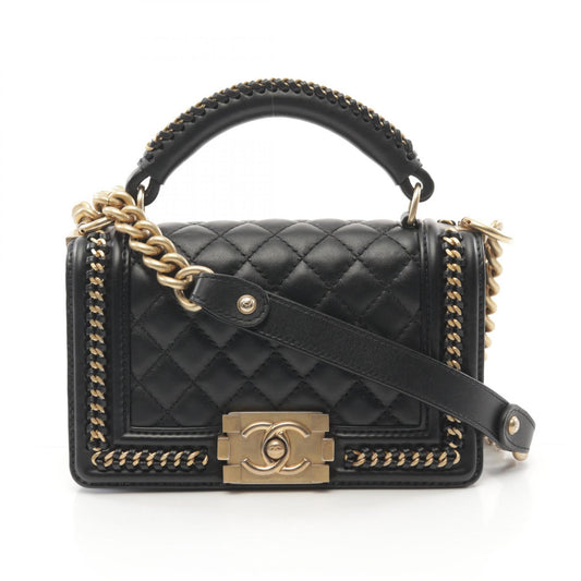 Chanel Boy Top Handle Flap Shoulder Bag