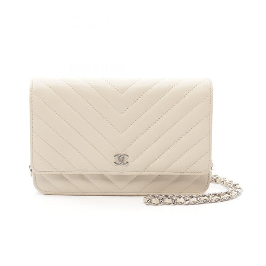 Chanel Chevron Leather Shoulder Bag A33814