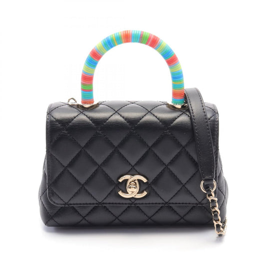 Chanel Coco Handle XXS Leather Handbag AS2215