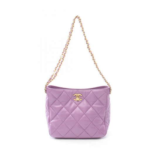 Chanel Lambskin Small Hobo Shoulder Bag