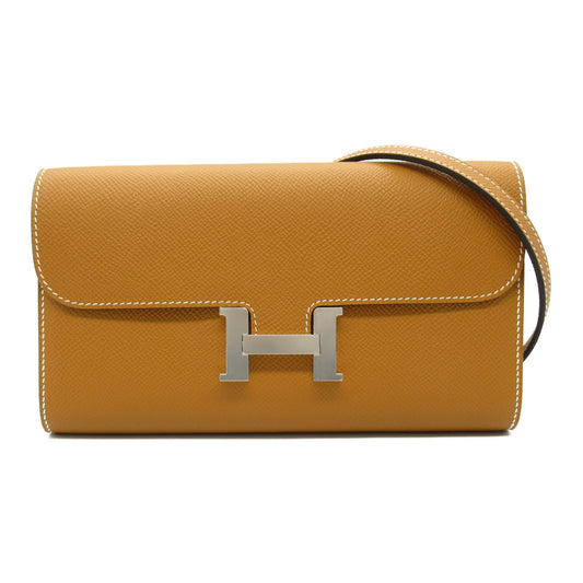 Hermes Leather Shoulder Bag Brown
