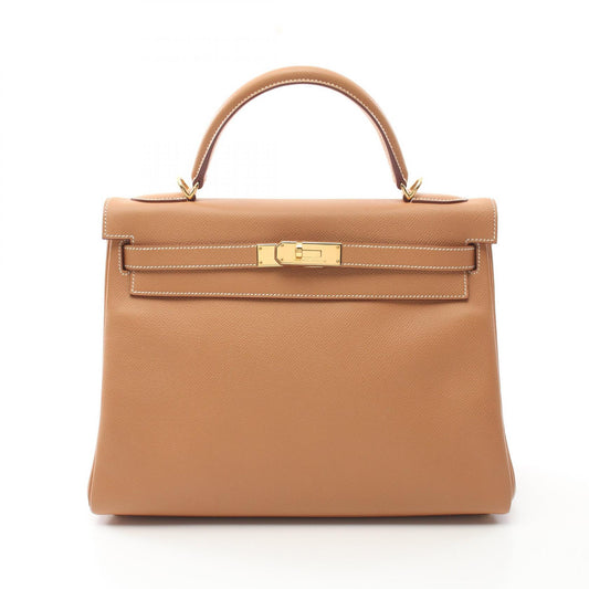 Hermes Kelly 32 Handbag Brown