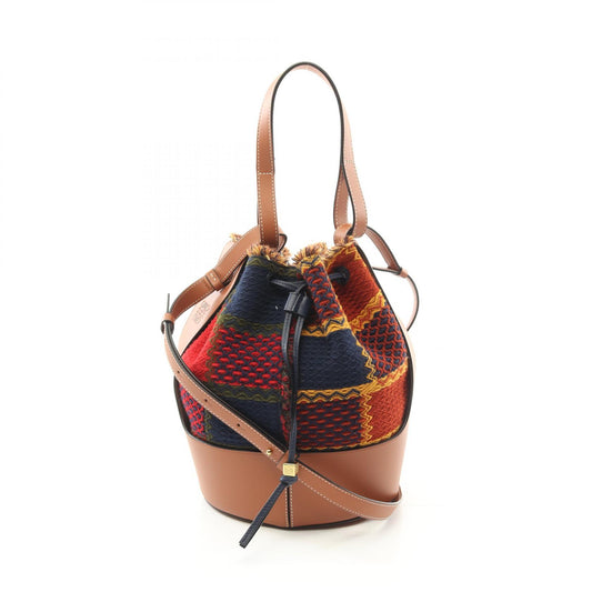 Loewe Canvas Leather Balloon Medium Shoulder Bag