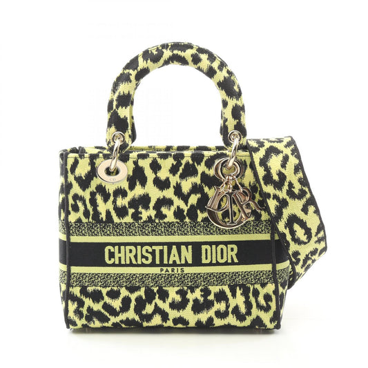 Dior Lady D-Lite Medium Canvas Handbag
