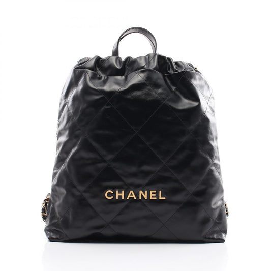Chanel 22 Large Leather Backpack AS3313