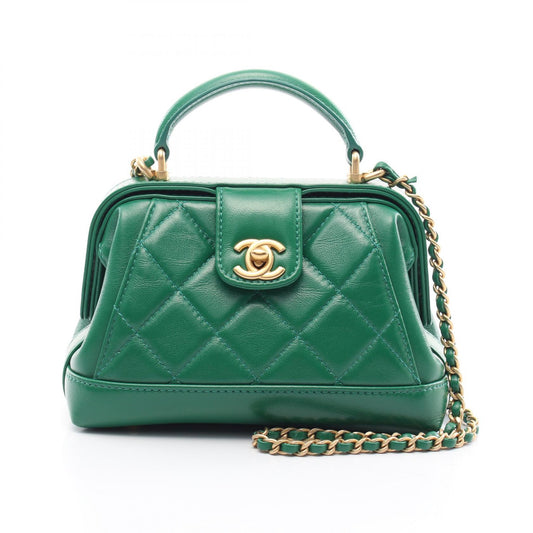Chanel Matelasse Small Top Handle Leather Bag