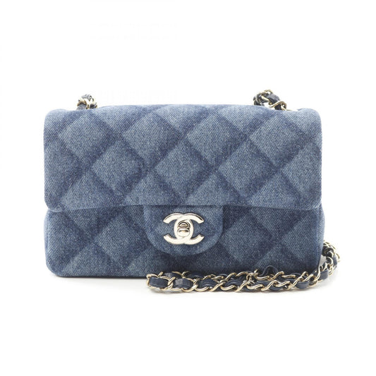 Chanel Denim Mini Matelassé Shoulder Bag