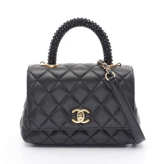 Chanel Coco Handle XXS Lambskin Handbag Black