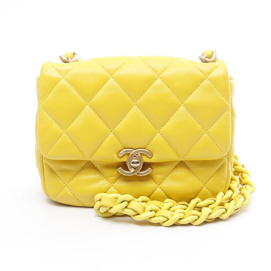 Chanel Lambskin Mini Matelasse Shoulder Bag