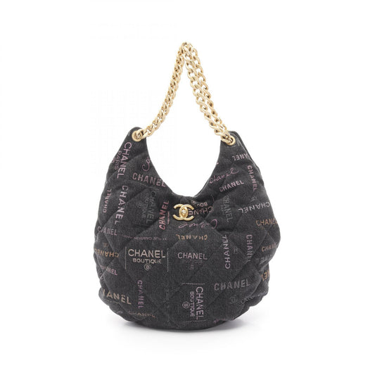 Chanel Denim Matelasse Hobo Shoulder Bag AS3127