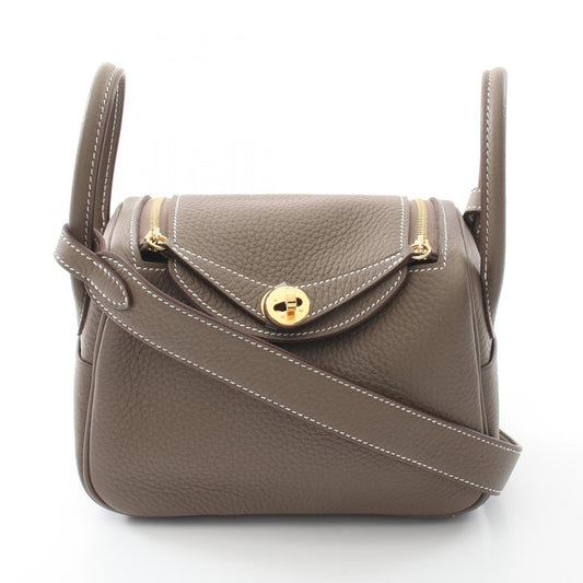 Hermes Lindy Mini Etoupe Shoulder Bag