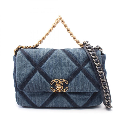 Chanel Denim 19 Matelasse Shoulder Bag AS1161