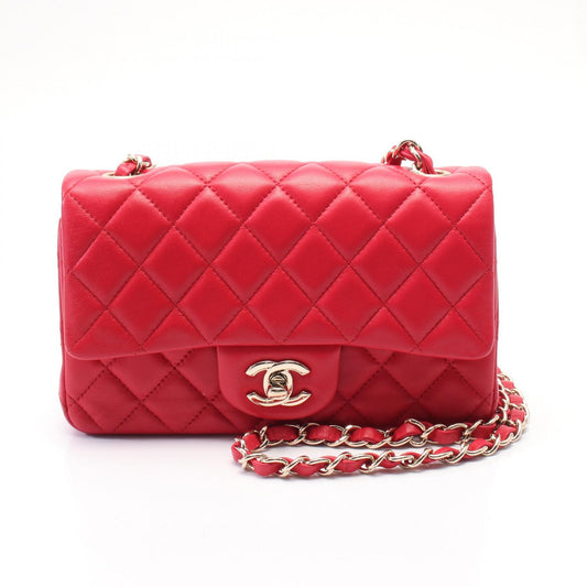 Chanel Mini Matelasse 20 Shoulder Bag Red