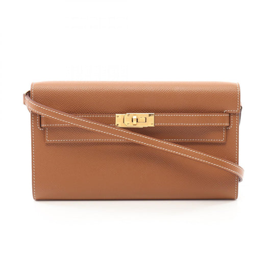 Hermes Kelly To Go Gold Shoulder Bag