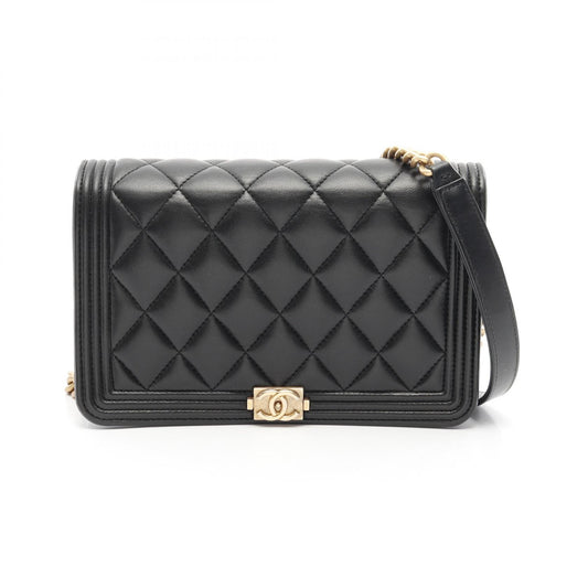 Chanel Boy Matelasse Lambskin Shoulder Bag