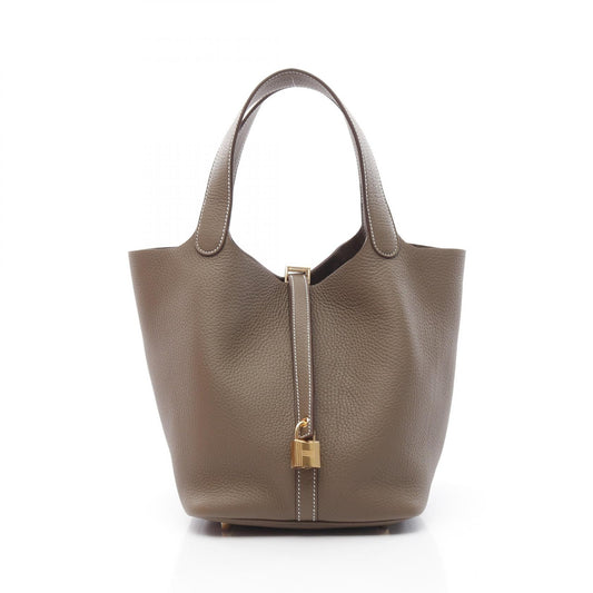 Hermes Picotin MM Etoupe Handbag Brown