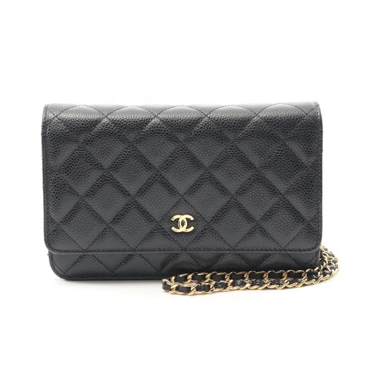 Chanel Matelasse Leather Shoulder Bag Black