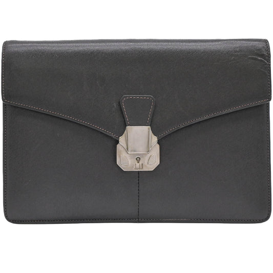 Dunhill Leather Clutch Bag Black