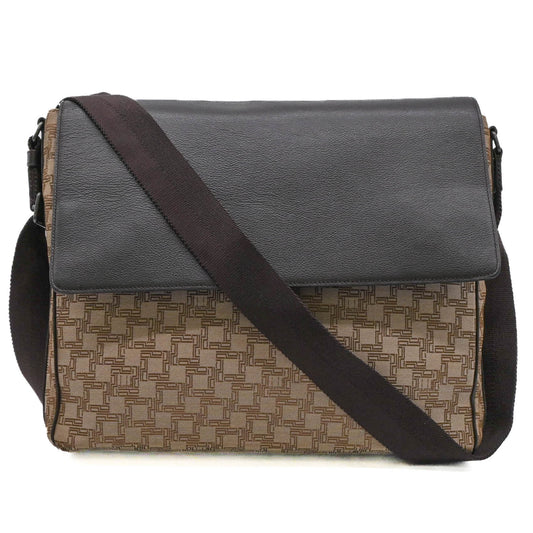 Dunhill D8 Canvas Leather Messenger Bag