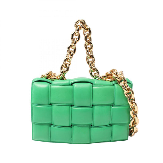 Bottega Veneta Chain Cassette Leather Shoulder Bag