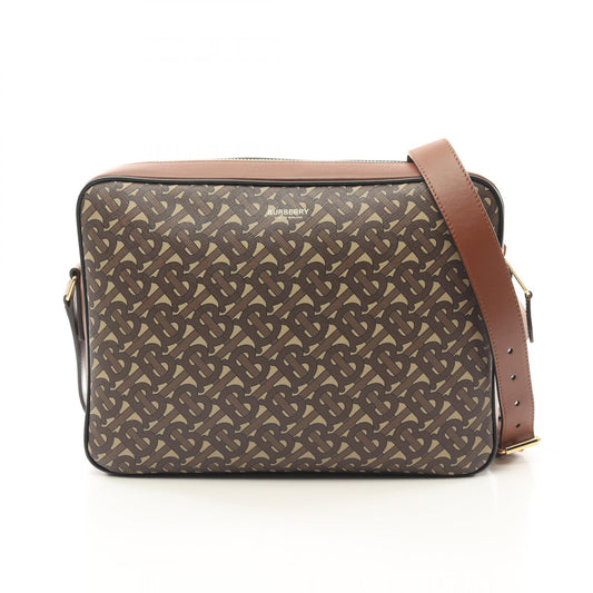 Burberry TB Monogram Shoulder Bag PVC Canvas Leather