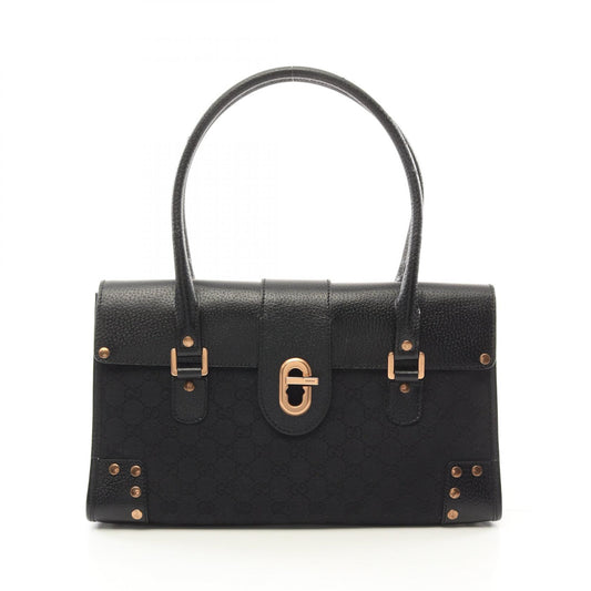 Gucci GG Canvas Leather Tote Bag 124287