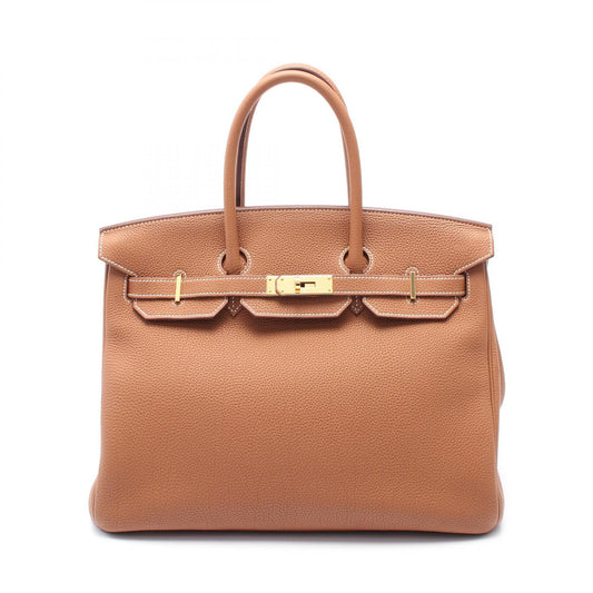 Hermes Birkin 35 Togo Handbag Brown