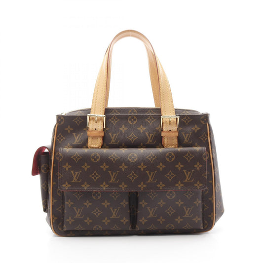 Louis Vuitton Monogram Handbag Leather PVC M51162