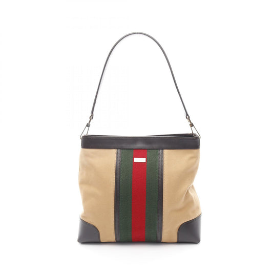 Gucci Canvas Leather Shoulder Bag 0014231