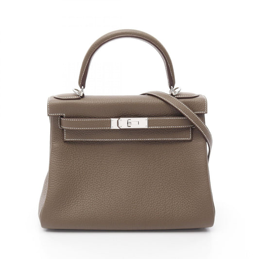 Hermes Kelly 28 Etoupe Handbag Brown