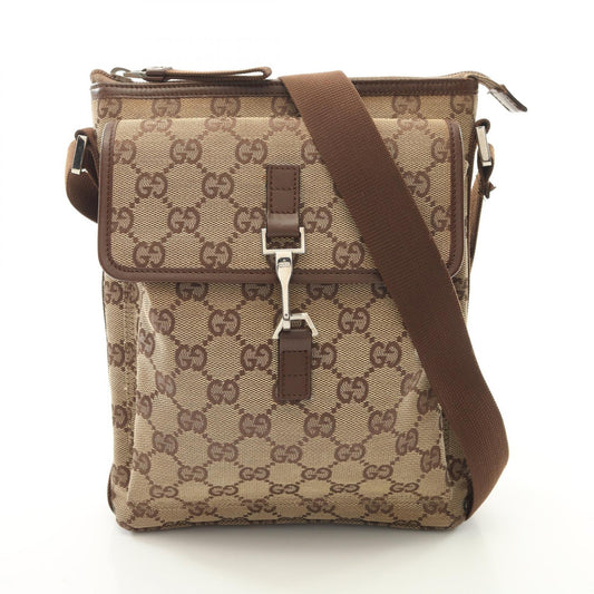 Gucci GG Canvas Leather Shoulder Bag